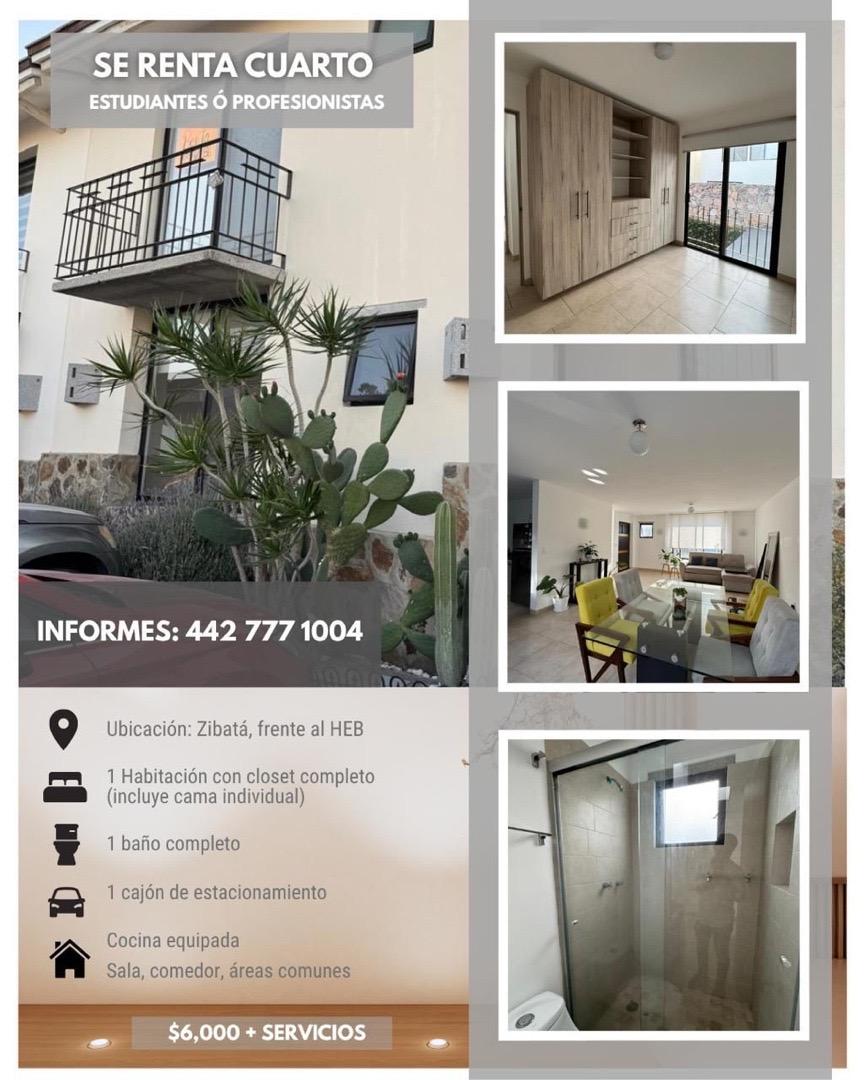 Casa moderna, dentro de Zibata. 